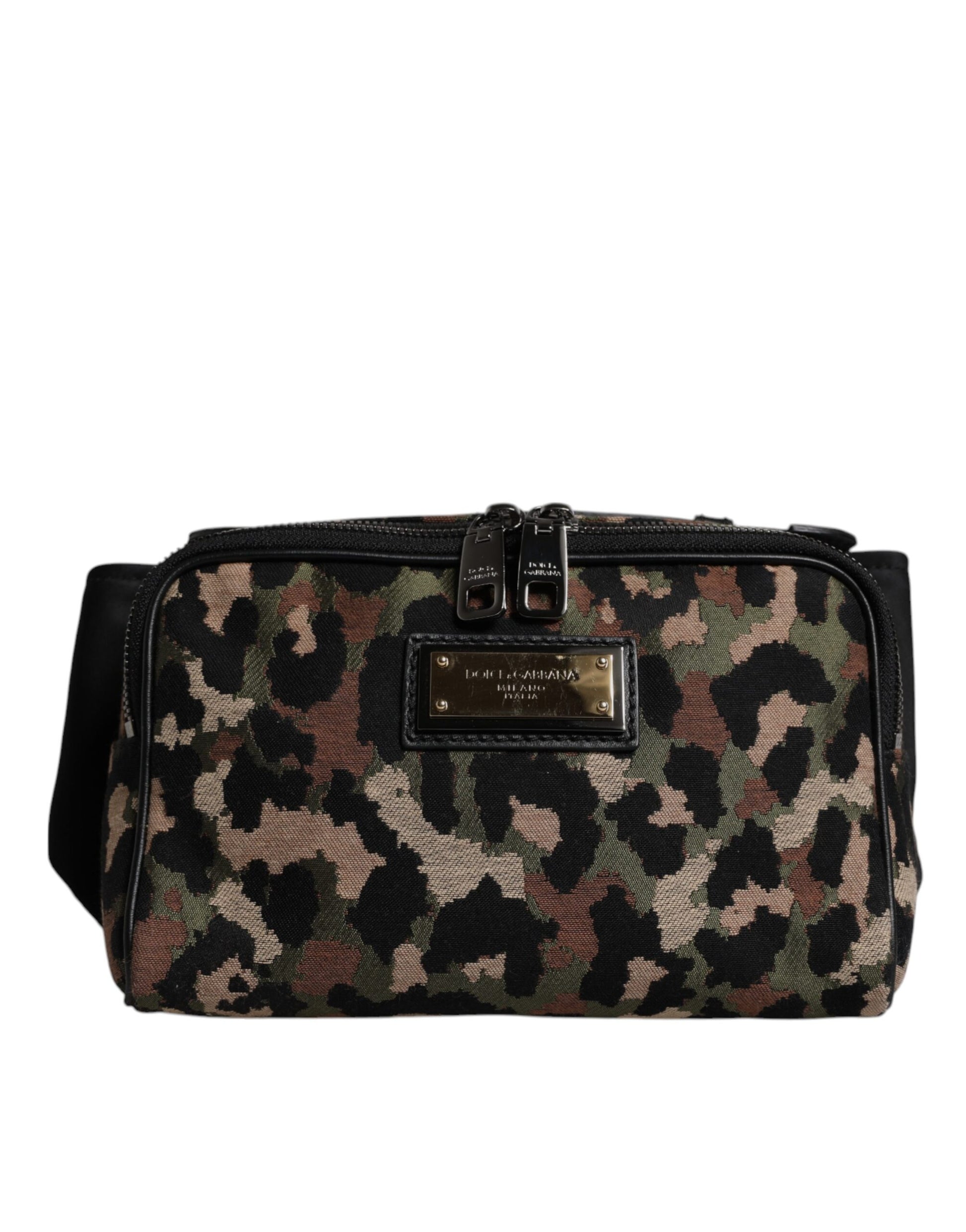 Dolce & Gabbana Multicolor Leopard DG Logo Belt Waist Fanny Pack Bag Dolce & Gabbana
