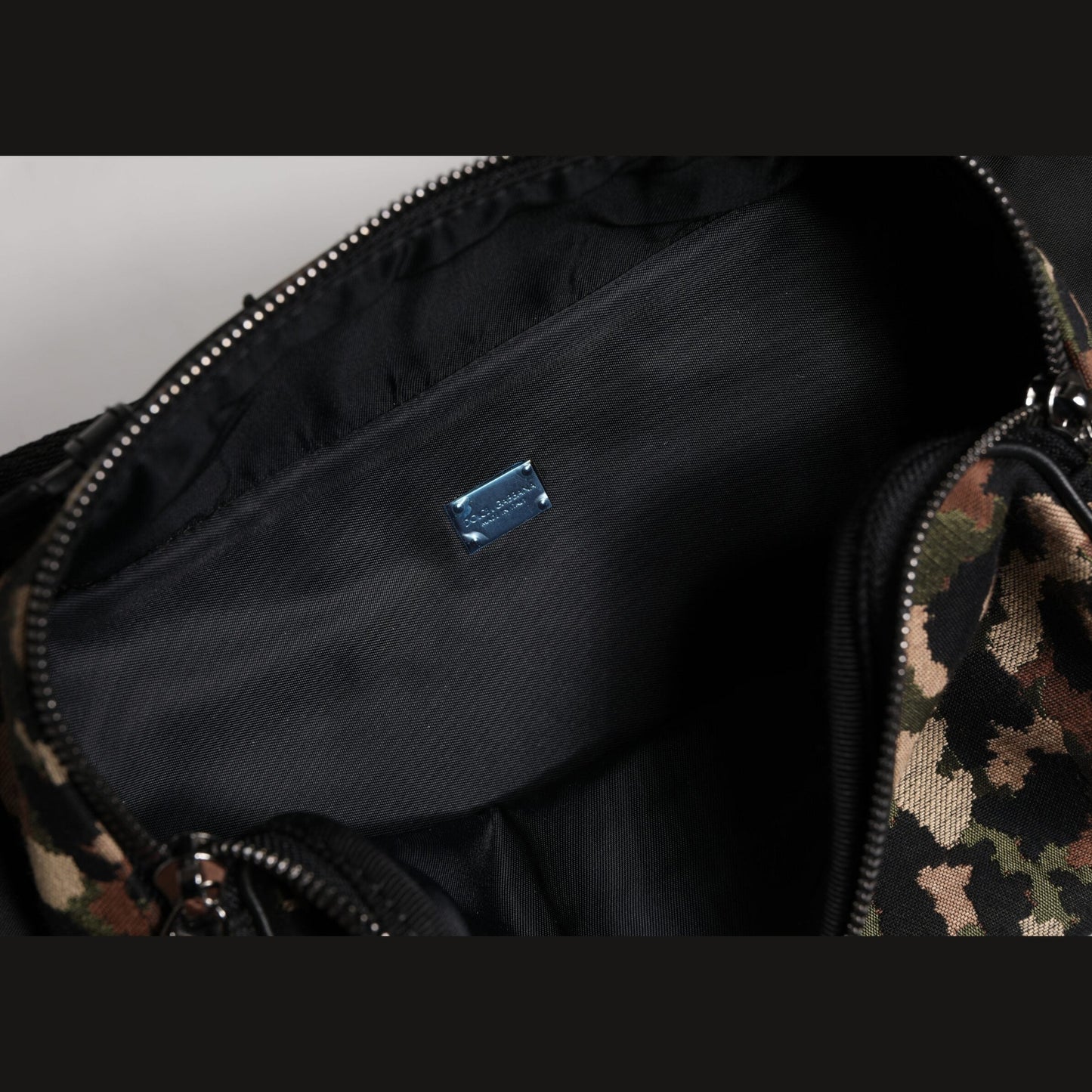 Dolce & Gabbana Multicolor Leopard DG Logo Belt Waist Fanny Pack Bag