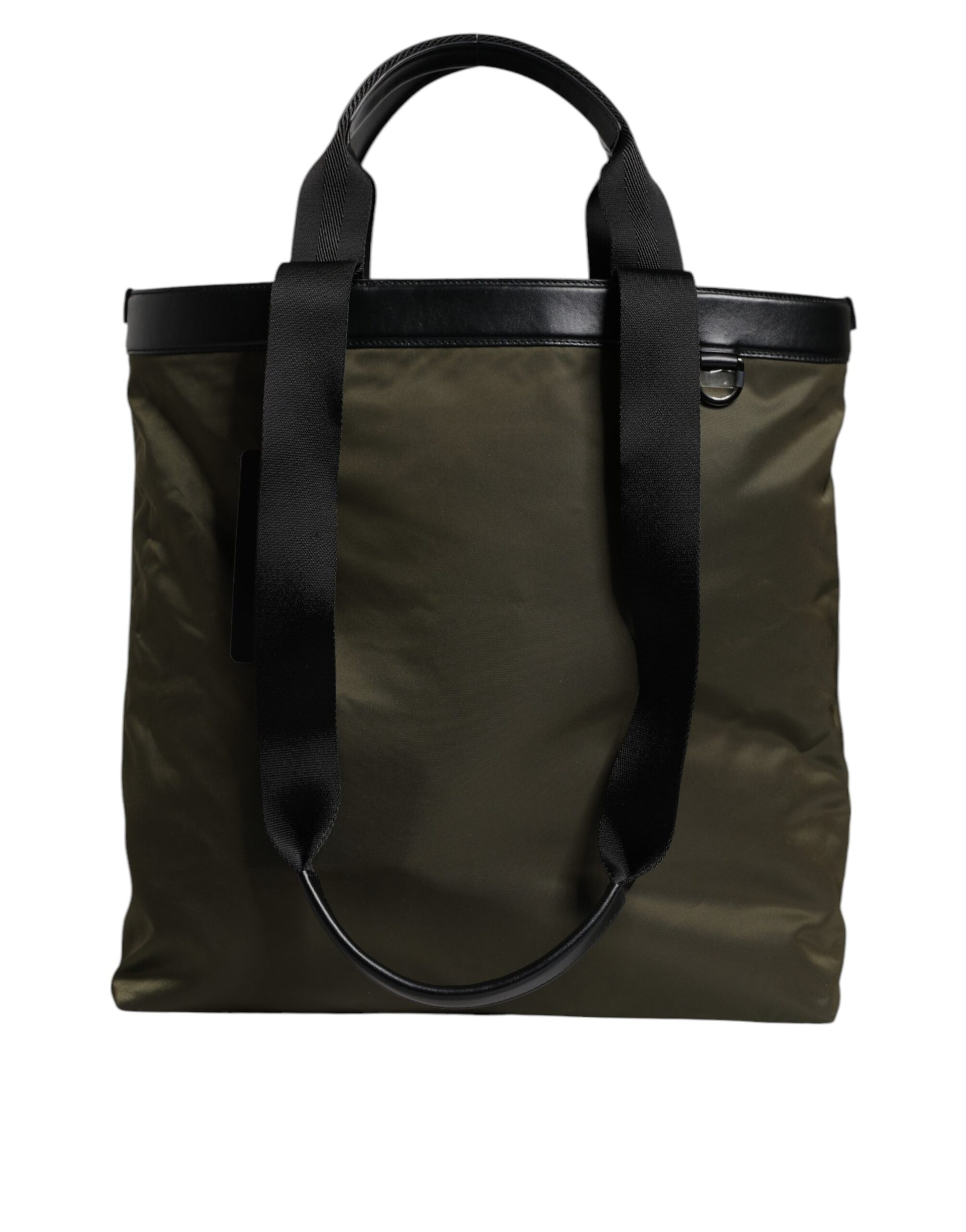 Dolce & Gabbana Military Green Nylon Shoulder Strap Tote Bag Dolce & Gabbana