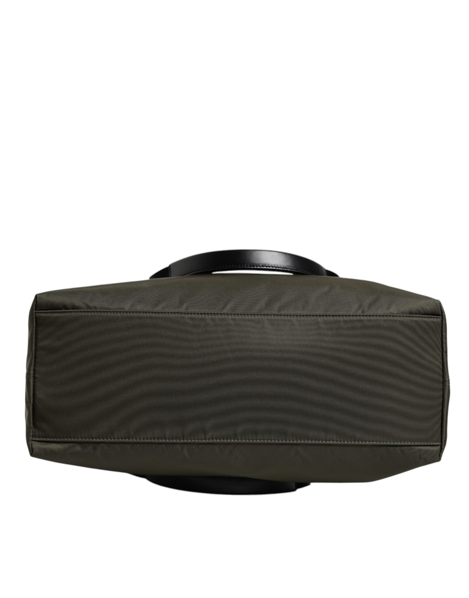 Dolce & Gabbana Military Green Nylon Shoulder Strap Tote Bag Dolce & Gabbana