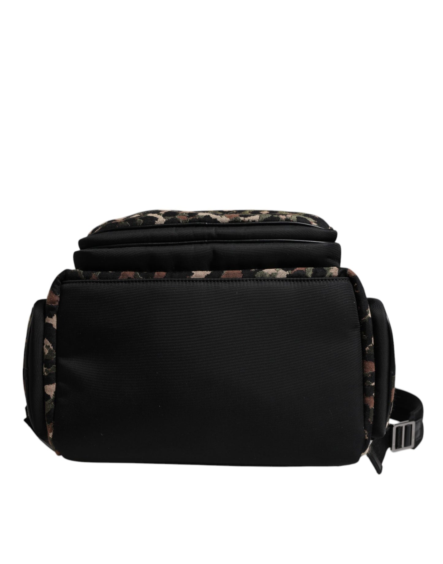 Dolce & Gabbana Multicolor Leopard Print DG Logo Plaque Men Backpack Bag Dolce & Gabbana