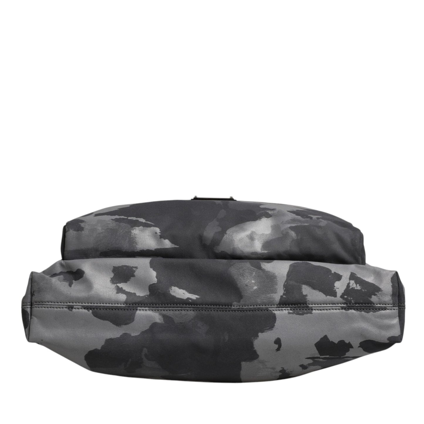 Dolce & Gabbana Gray Camo Cotton Multiple Compartments Tote Bag Dolce & Gabbana