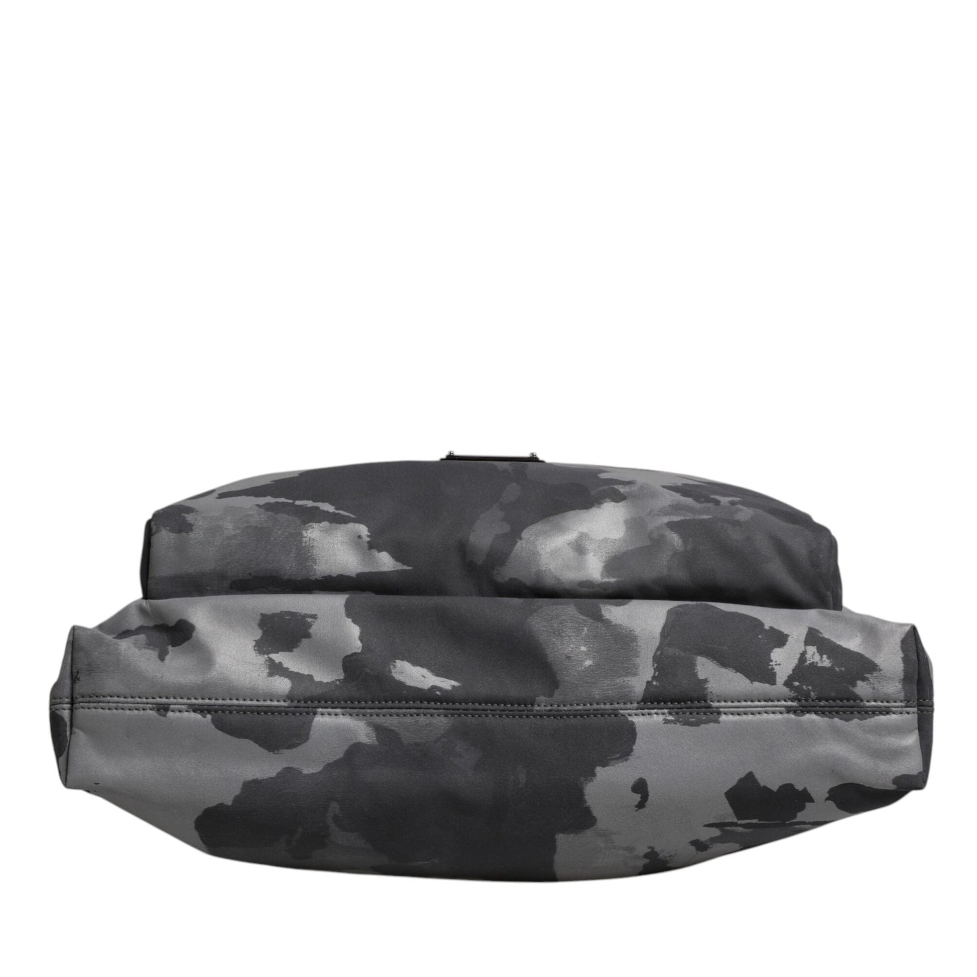 Dolce & Gabbana Gray Camo Cotton Multiple Compartments Tote Bag Dolce & Gabbana