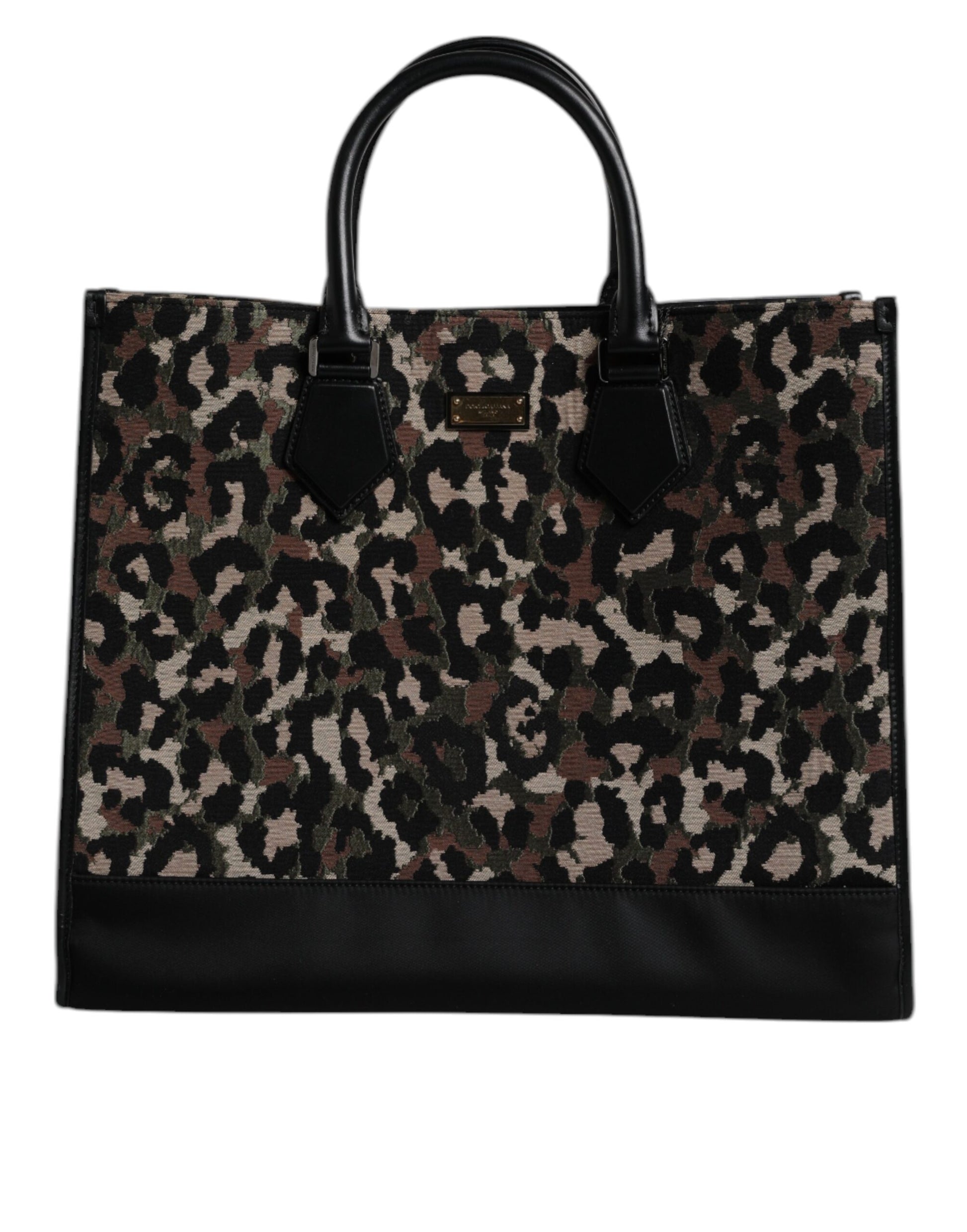Dolce & Gabbana Multicolor Leopard Shopping Tote Shoulder Bag Dolce & Gabbana