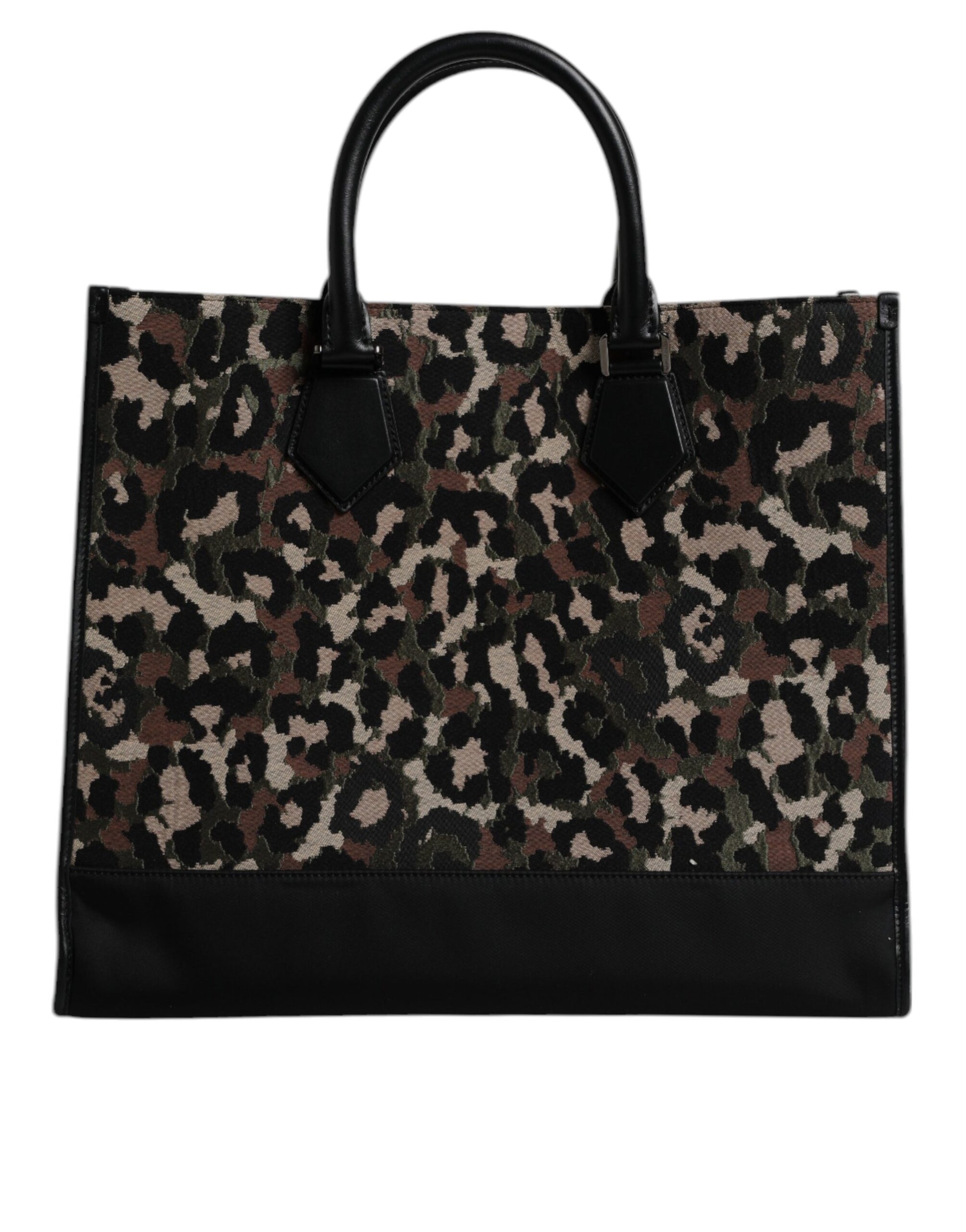 Dolce & Gabbana Multicolor Leopard Shopping Tote Shoulder Bag Dolce & Gabbana