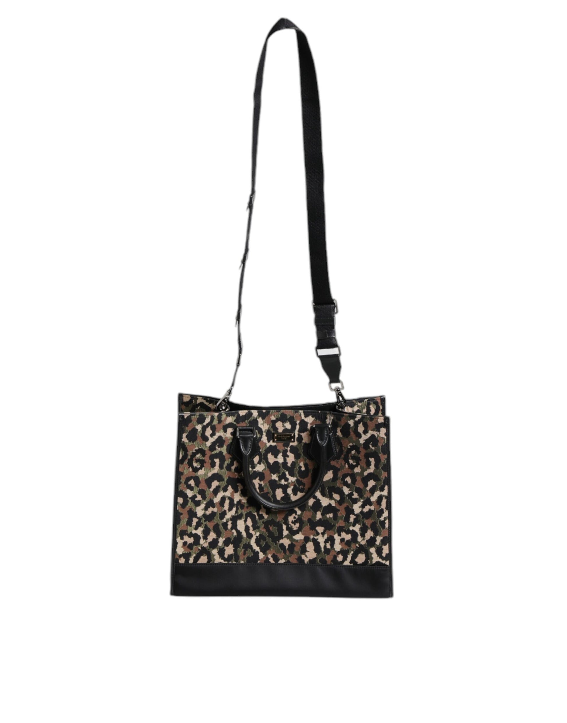 Dolce & Gabbana Multicolor Leopard Shopping Tote Shoulder Bag Dolce & Gabbana