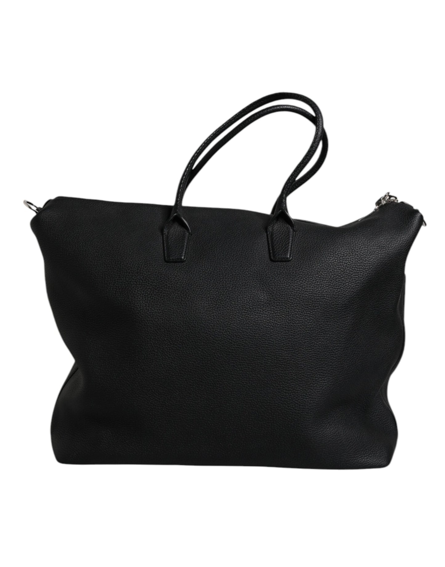 Dolce & Gabbana Black Calfskin Leather Hand Shoulder Duffle Bag Dolce & Gabbana