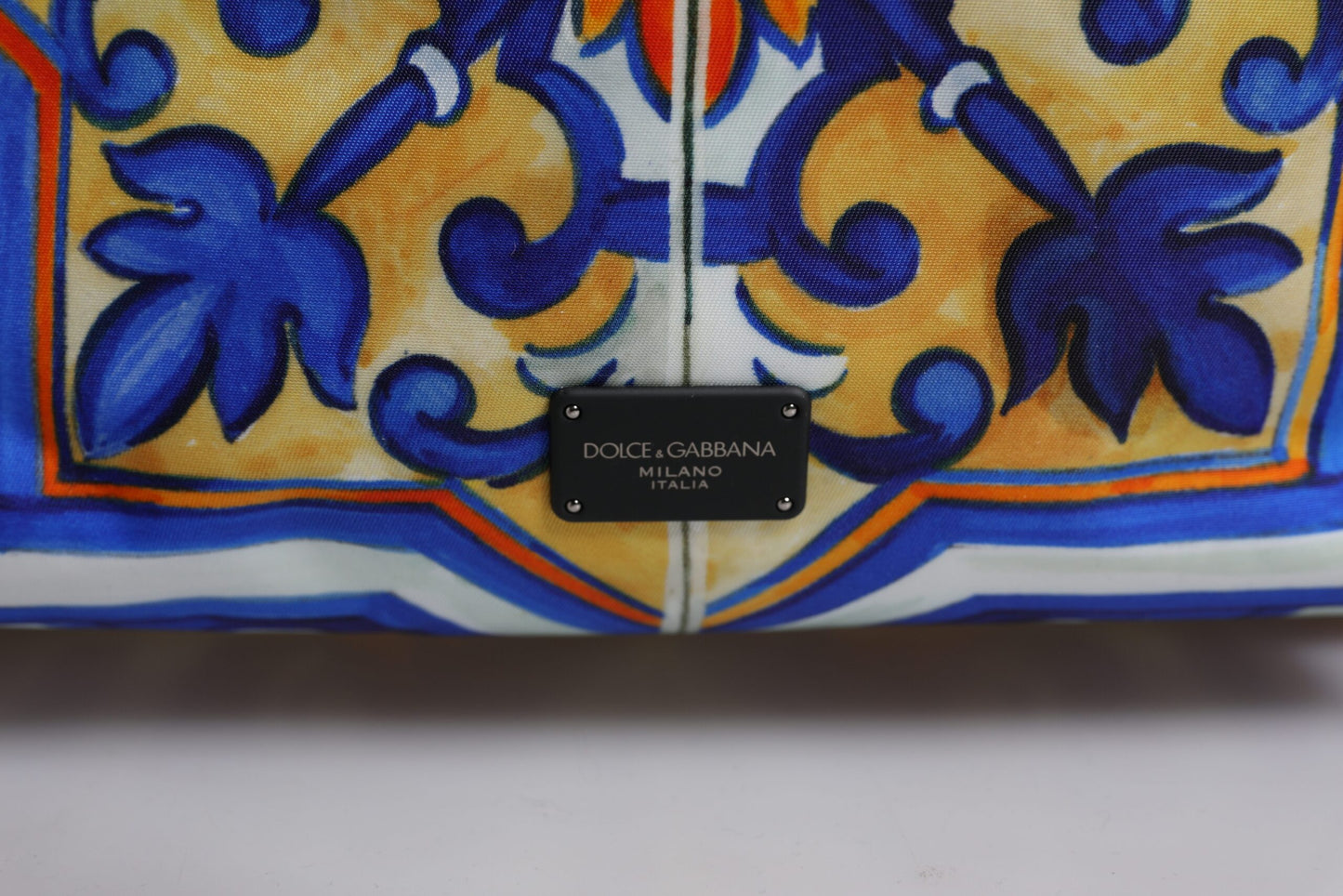 Dolce & Gabbana Multicolor Majolica Print Nylon Travel Backpack Bag Dolce & Gabbana