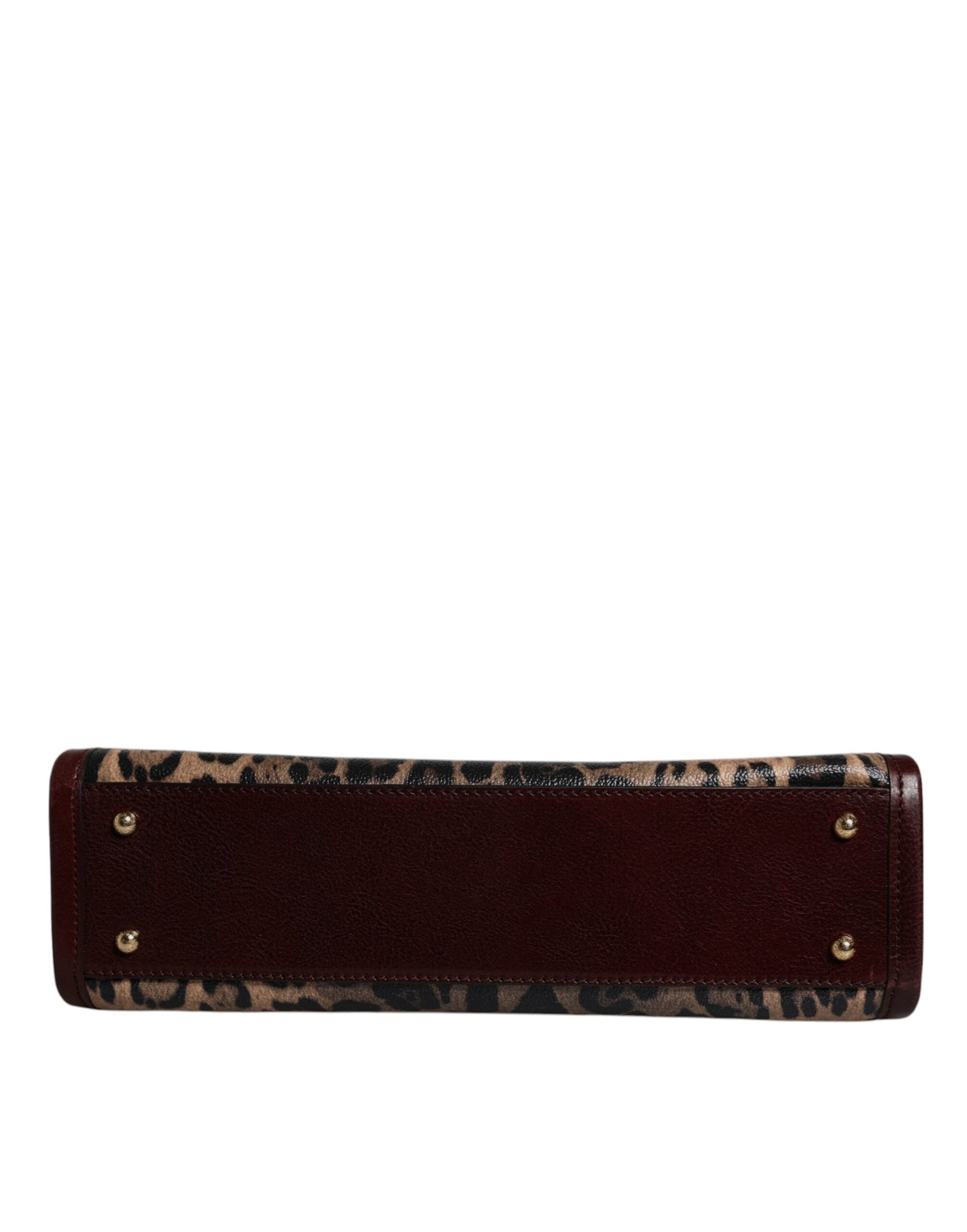 Dolce & Gabbana Brown Leopard Leather Shoulder Strap Tote Bag Dolce & Gabbana