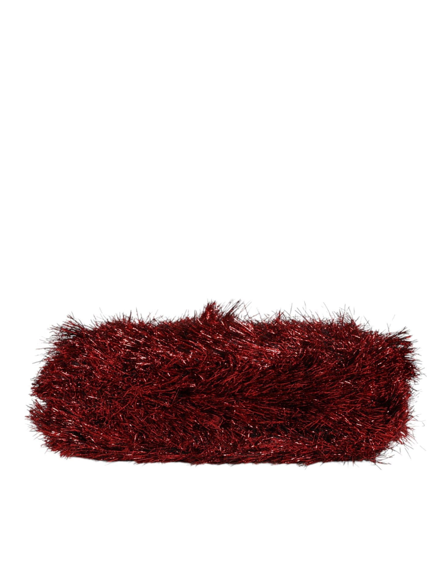 Dolce & Gabbana Red Gold Chain VANDA Tinsel Crystals Evening Clutch Bag Dolce & Gabbana