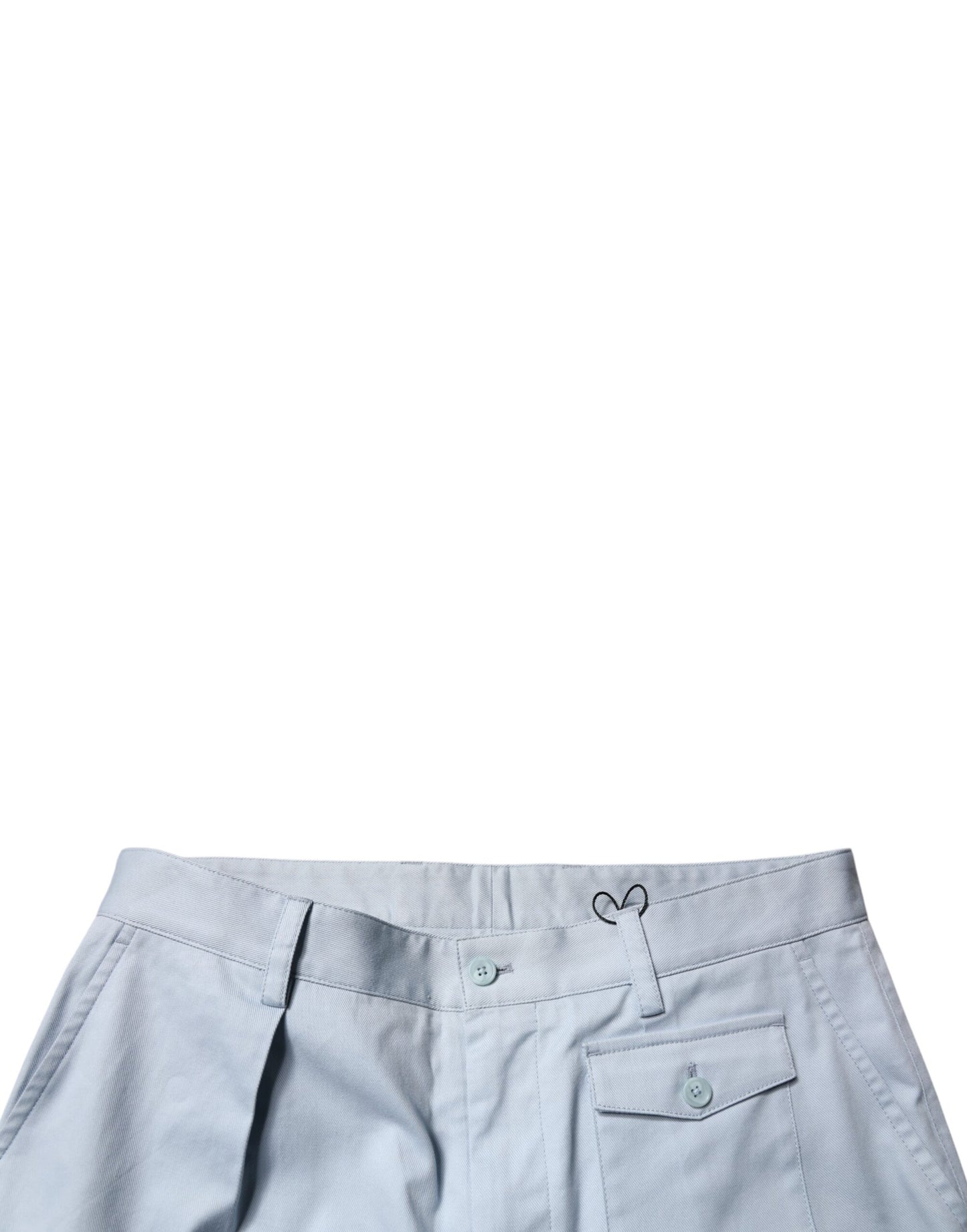 Dolce & Gabbana Light Blue Cotton Cargo Tapered Pants Dolce & Gabbana