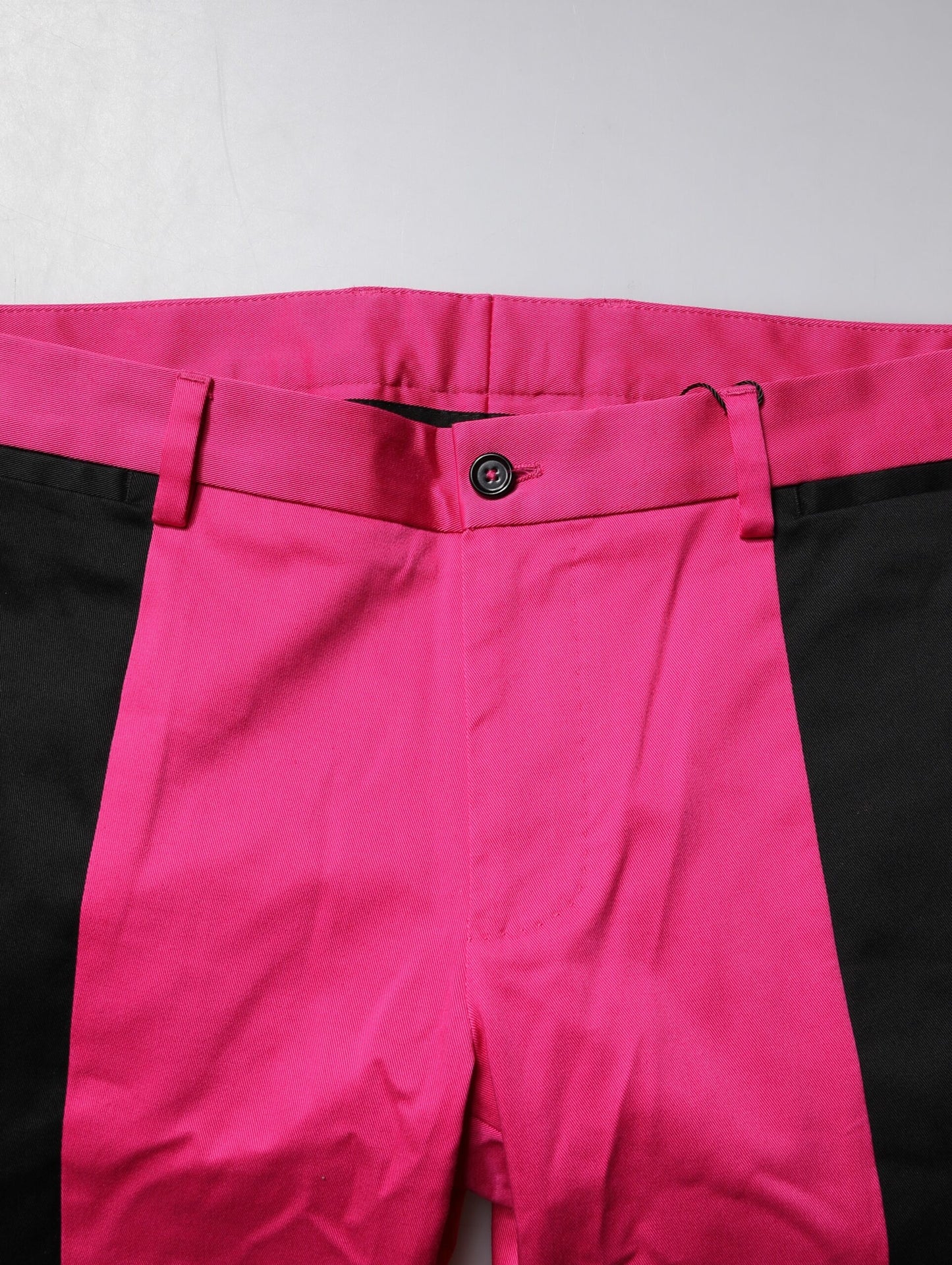 Dolce & Gabbana Pink Black Stripe Slim Fit Men Dress Pants Dolce & Gabbana
