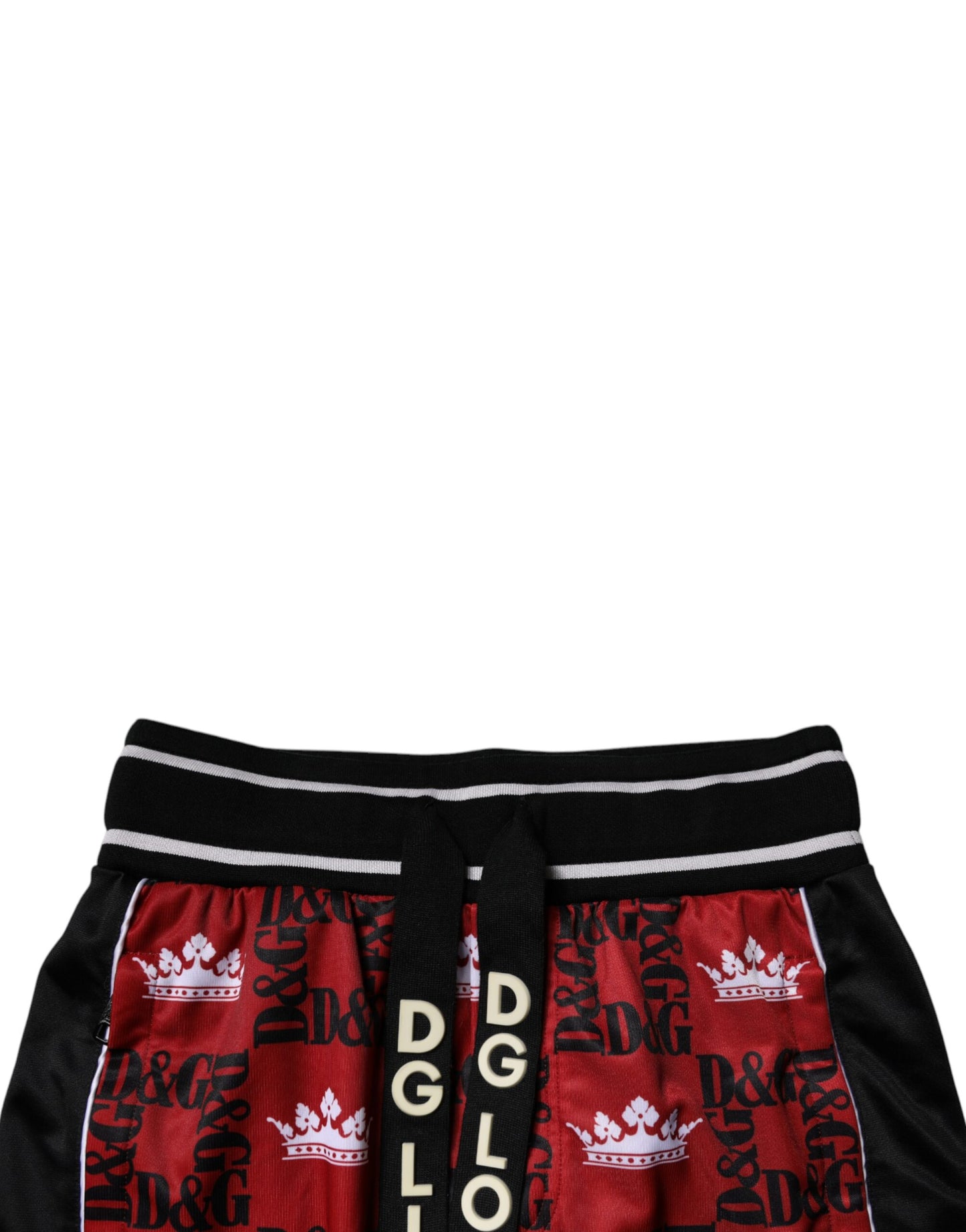 Dolce & Gabbana Red Crown Logo Monogram Men Sweatpants Pants Dolce & Gabbana