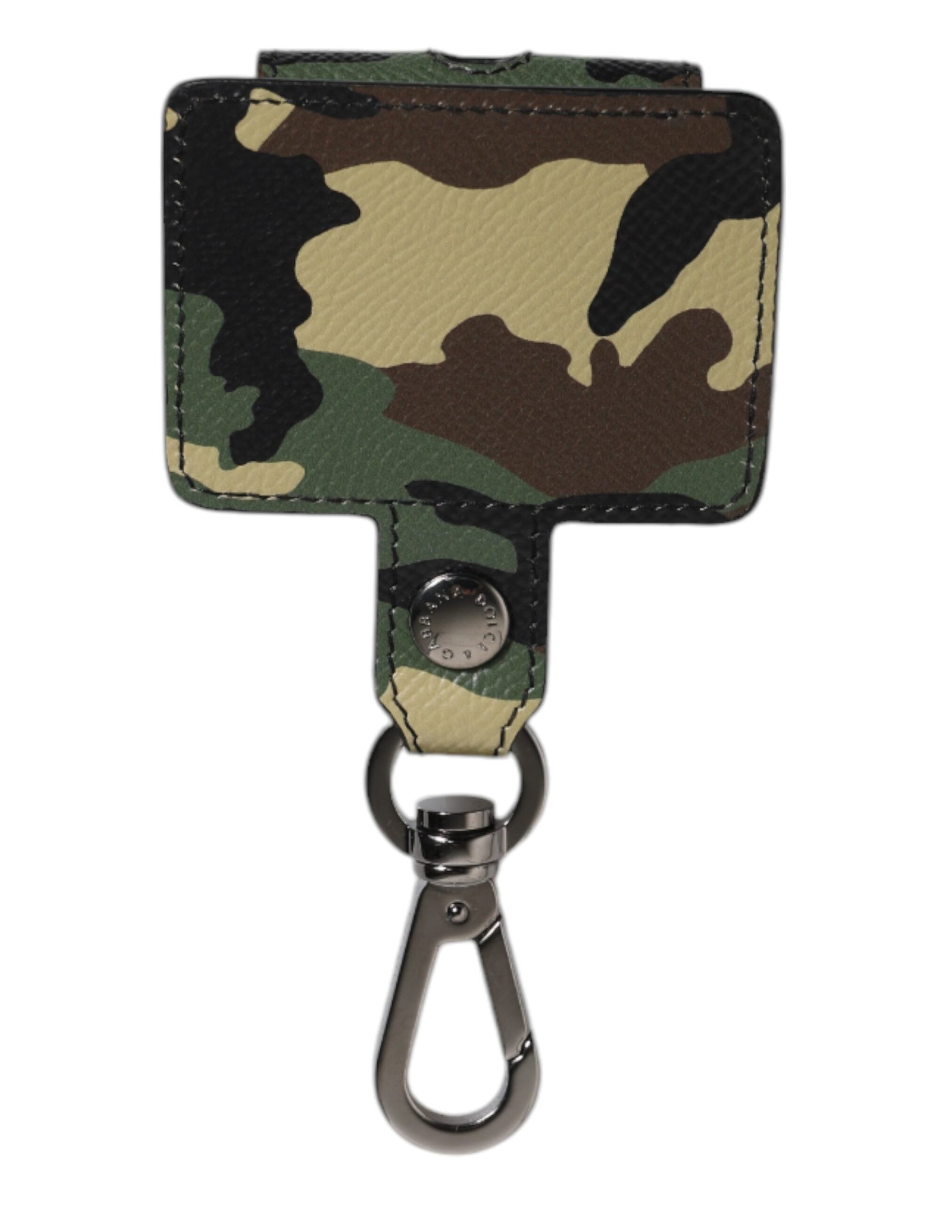 Dolce & Gabbana Multicolor Camouflage Leather Airpods Case Dolce & Gabbana