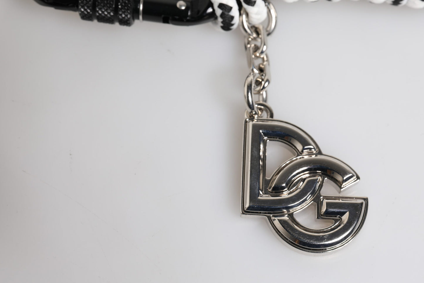 Dolce & Gabbana Multicolor Tape String DG Logo Keychain Polyester Keyring Dolce & Gabbana