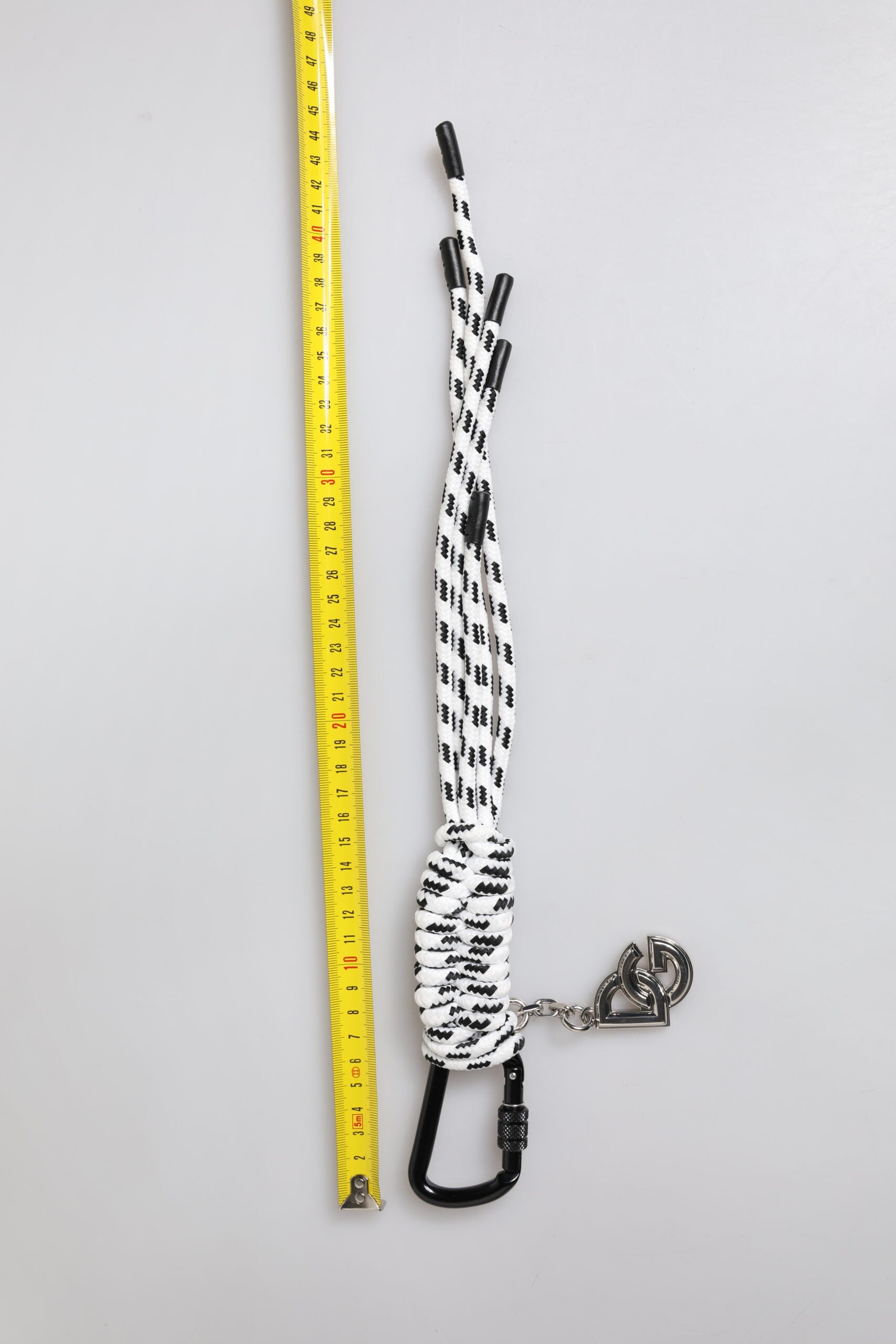 Dolce & Gabbana Multicolor Tape String DG Logo Keychain Polyester Keyring Dolce & Gabbana