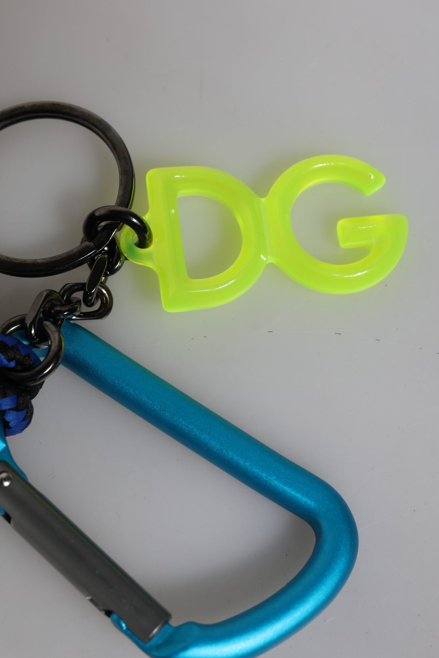 Dolce & Gabbana Multicolor Tape String DG Logo Keychain Polyester Keyring Dolce & Gabbana