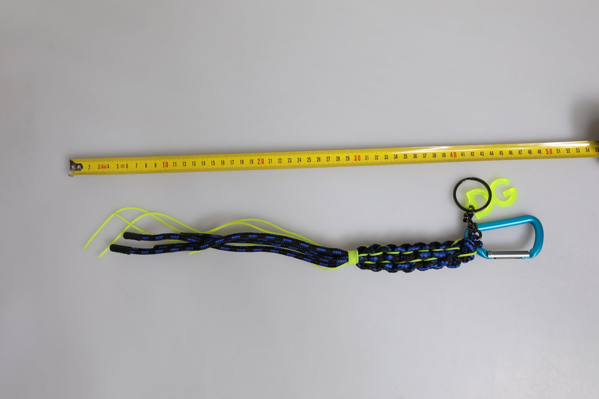 Dolce & Gabbana Multicolor Tape String DG Logo Keychain Polyester Keyring Dolce & Gabbana