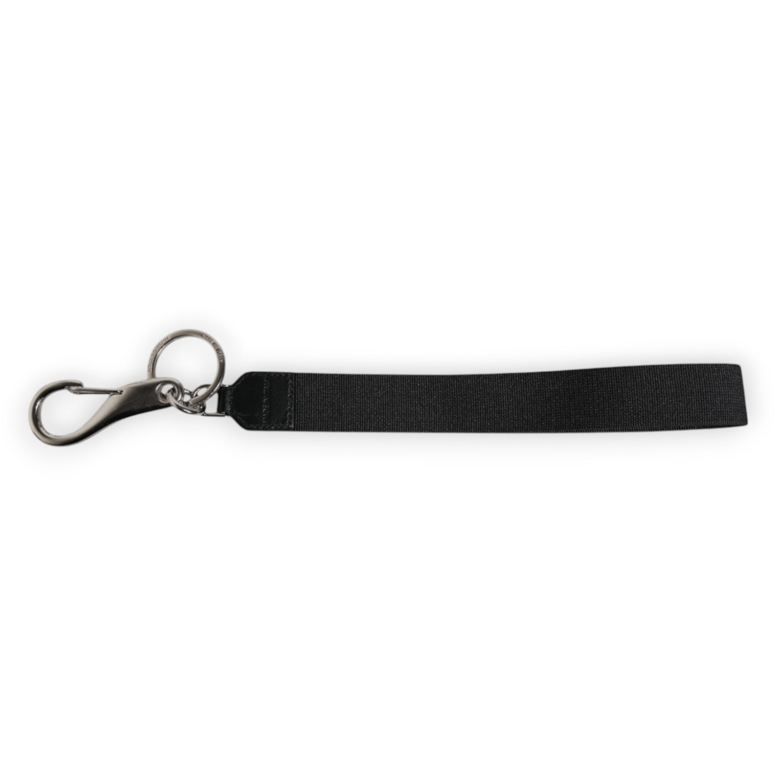 Dolce & Gabbana Black Nylon Logo DG Crown Men's Holder Keychain Keyring Dolce & Gabbana