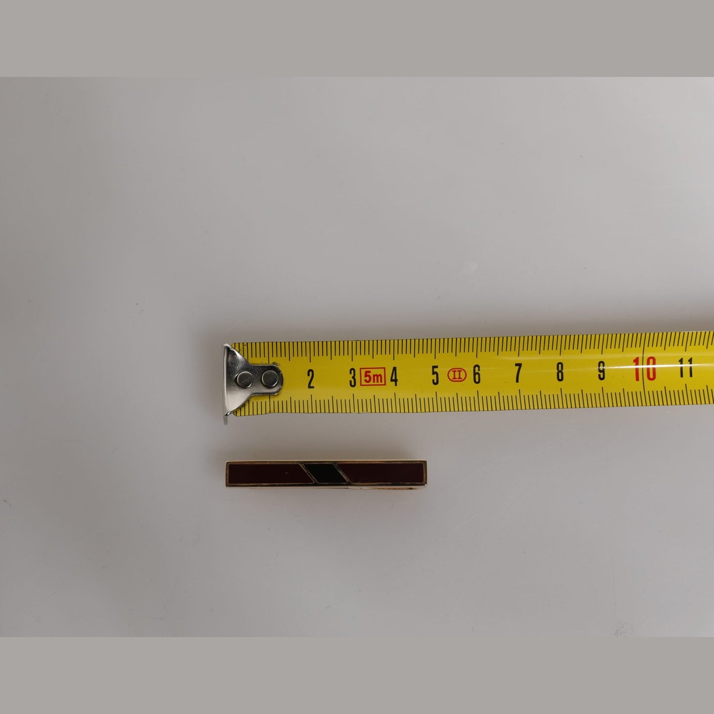 Dolce & Gabbana Multicolor Gold Tone Brass Tie Clip Bar Dolce & Gabbana