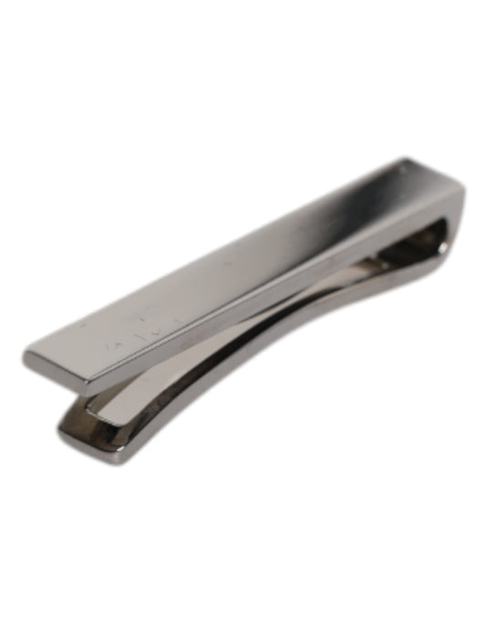 Dolce & Gabbana Black Tone Brass Logo Branded Tie Clip Bar Dolce & Gabbana