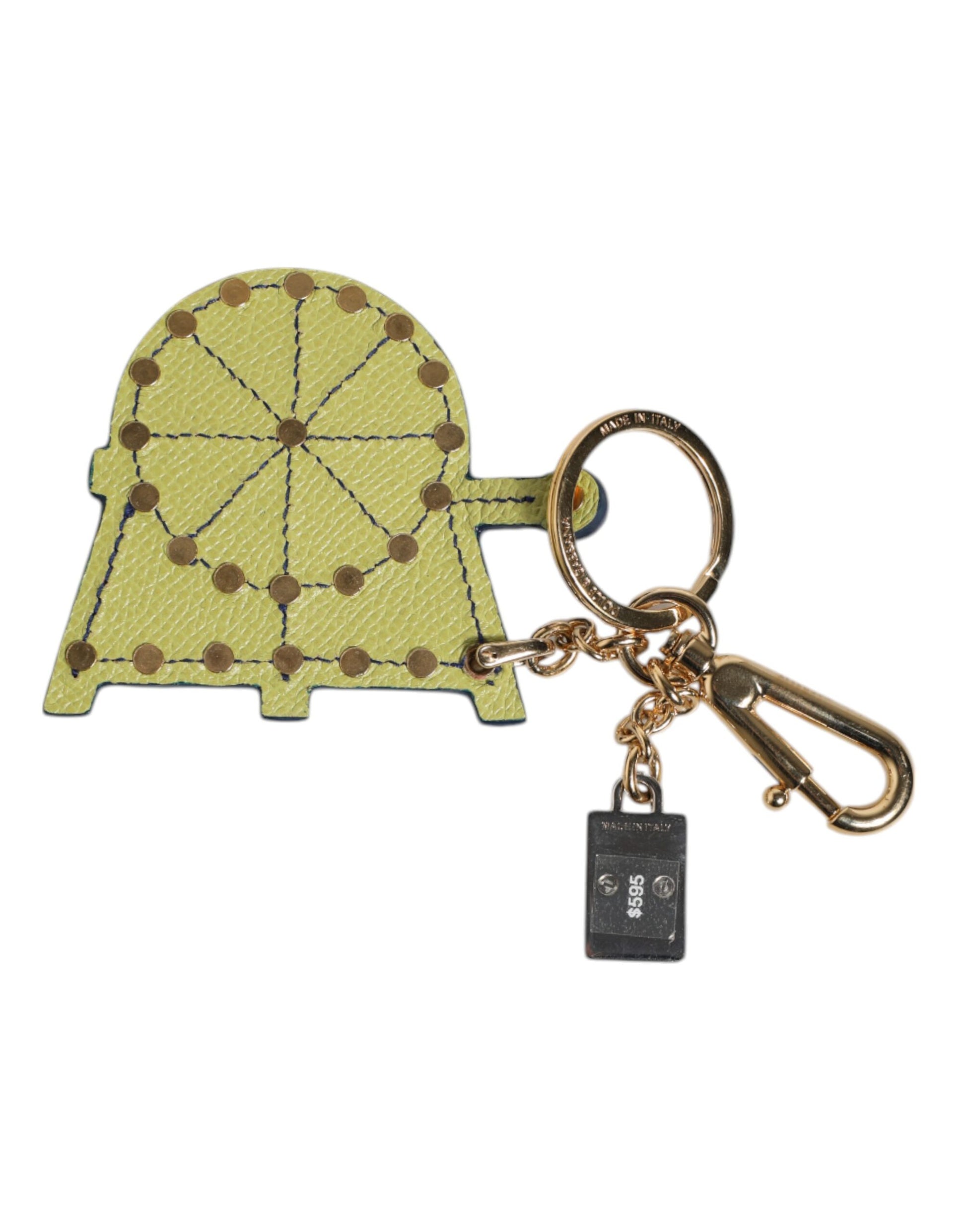 Dolce & Gabbana Multicolor Gold Tone Carretto Keychain Keyring Dolce & Gabbana