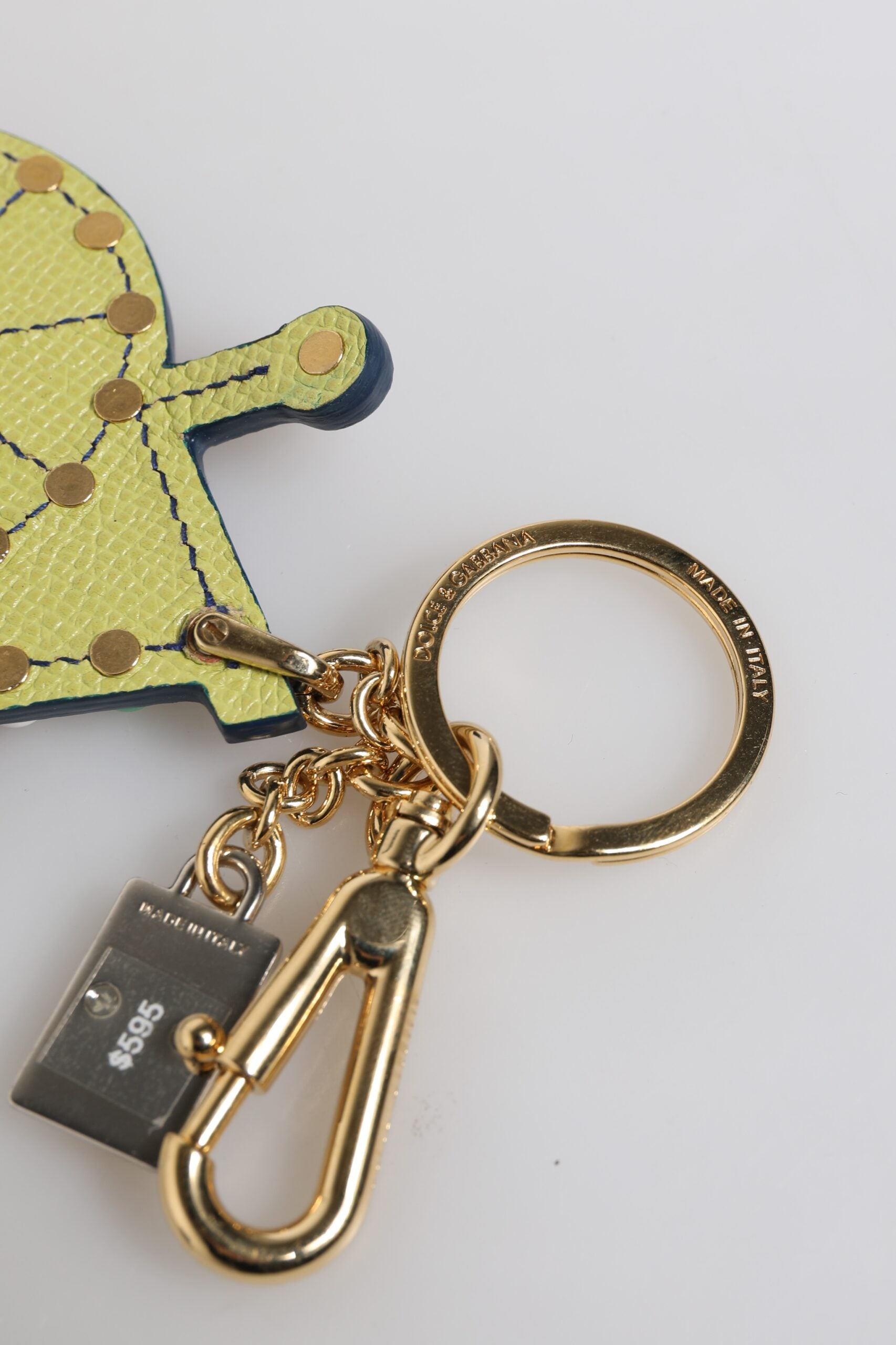 Dolce & Gabbana Multicolor Gold Tone Carretto Keychain Keyring Dolce & Gabbana