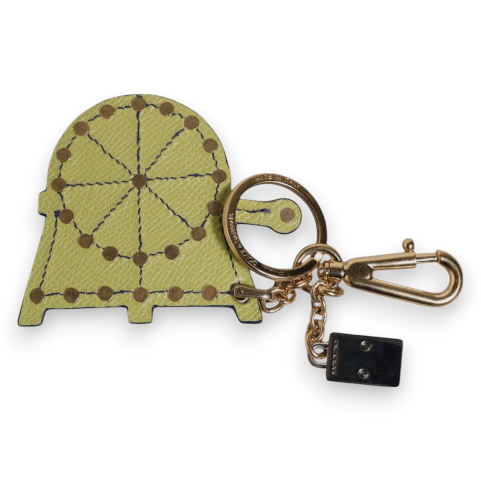 Dolce & Gabbana Multicolor Gold Tone Carretto Keychain Keyring Dolce & Gabbana