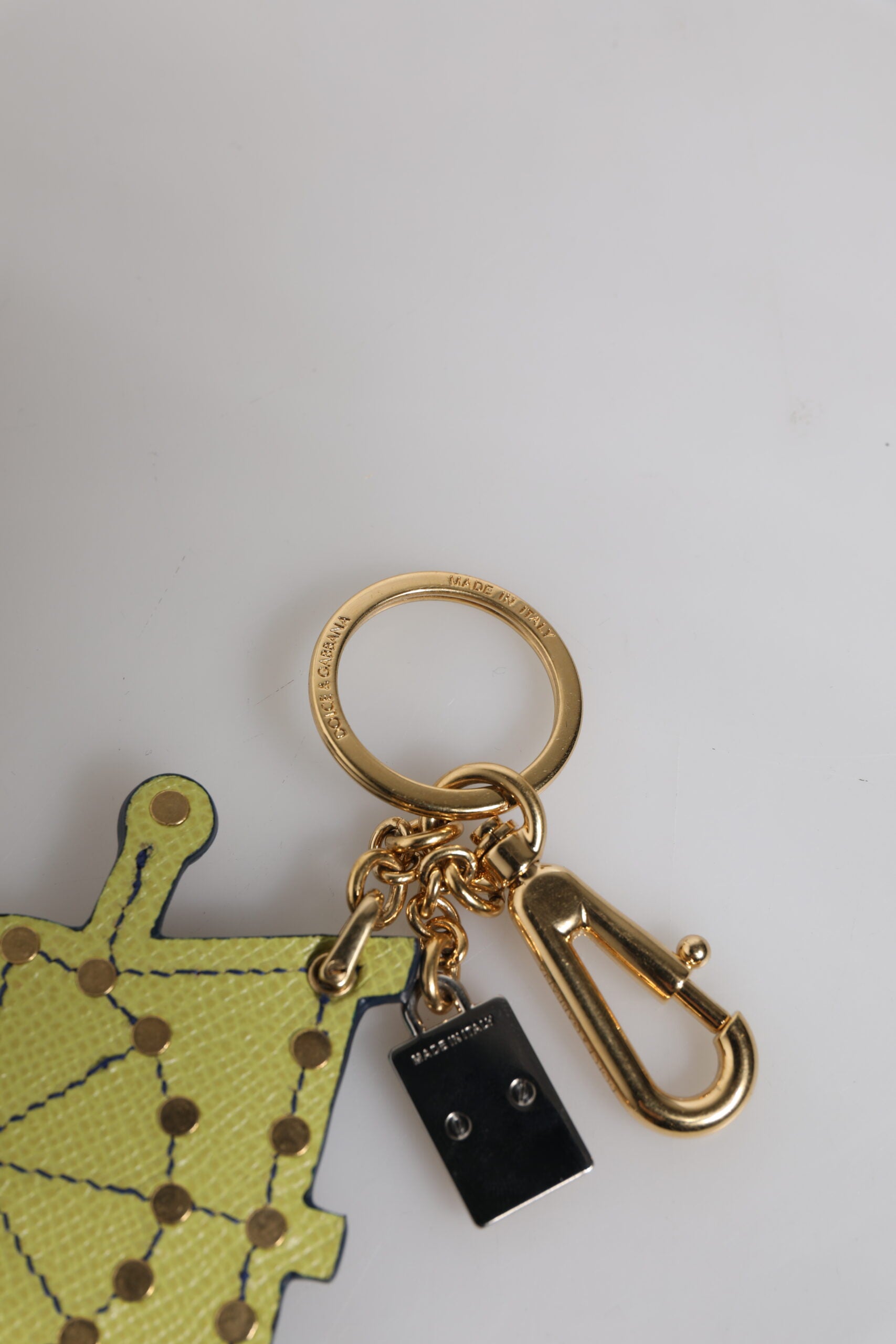 Dolce & Gabbana Multicolor Gold Tone Carretto Keychain Keyring Dolce & Gabbana