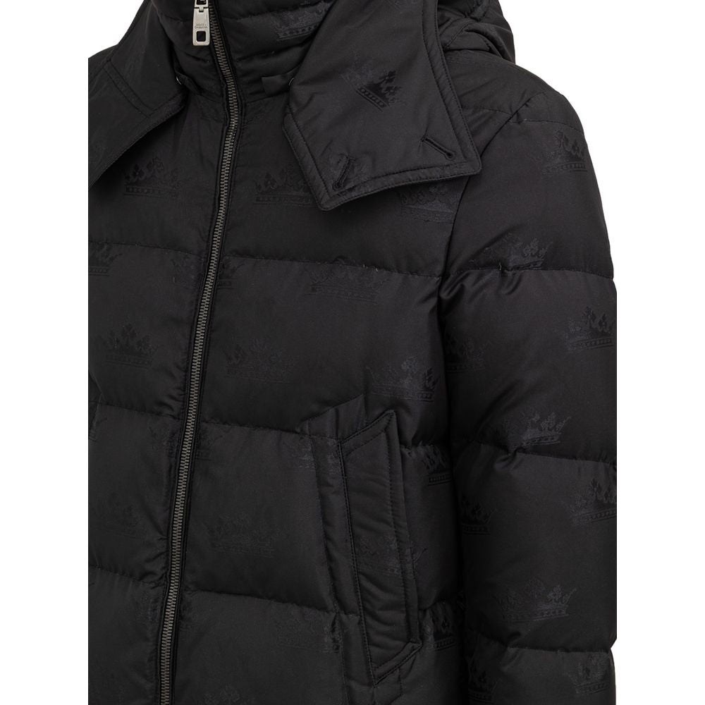 Dolce & Gabbana Black Cotton Jackets & Coat Dolce & Gabbana