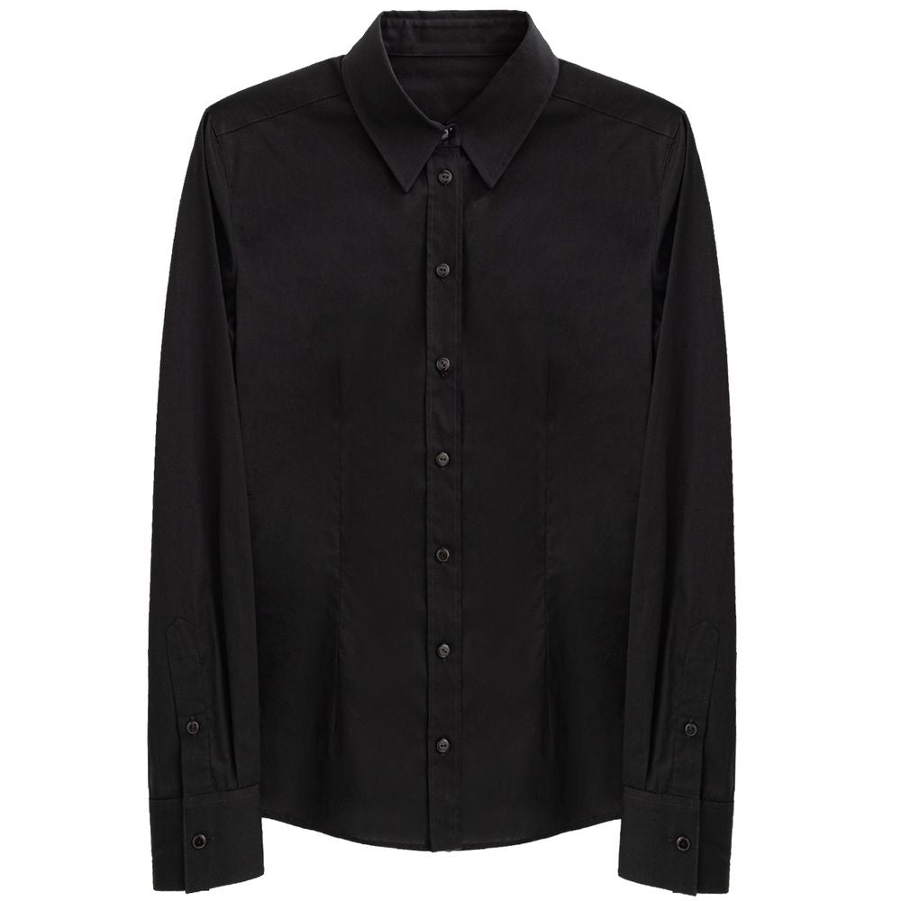 Dolce & Gabbana Black Cotton Shirt Dolce & Gabbana