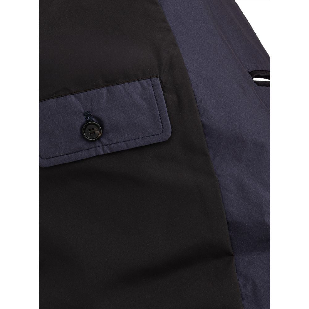 Dolce & Gabbana Blue Polyester Jackets & Coat Dolce & Gabbana