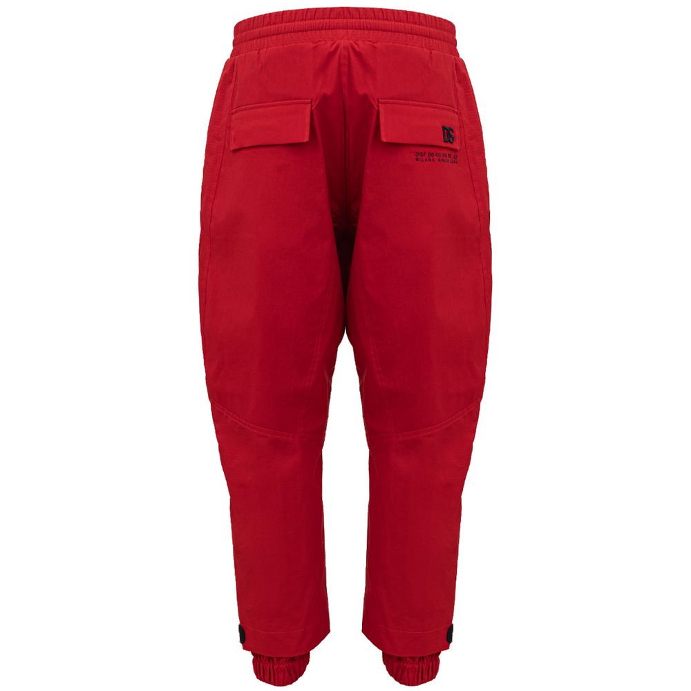 Dolce & Gabbana Red Polyamide Pant Dolce & Gabbana