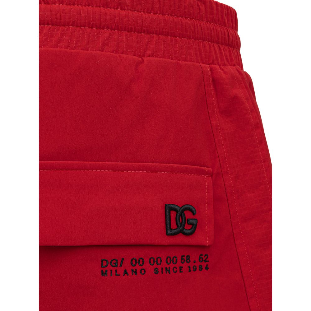 Dolce & Gabbana Red Polyamide Pant Dolce & Gabbana