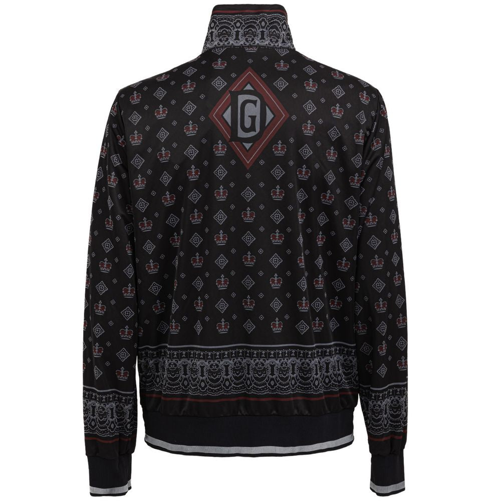 Dolce & Gabbana Black Polyester Sweatshirt Dolce & Gabbana