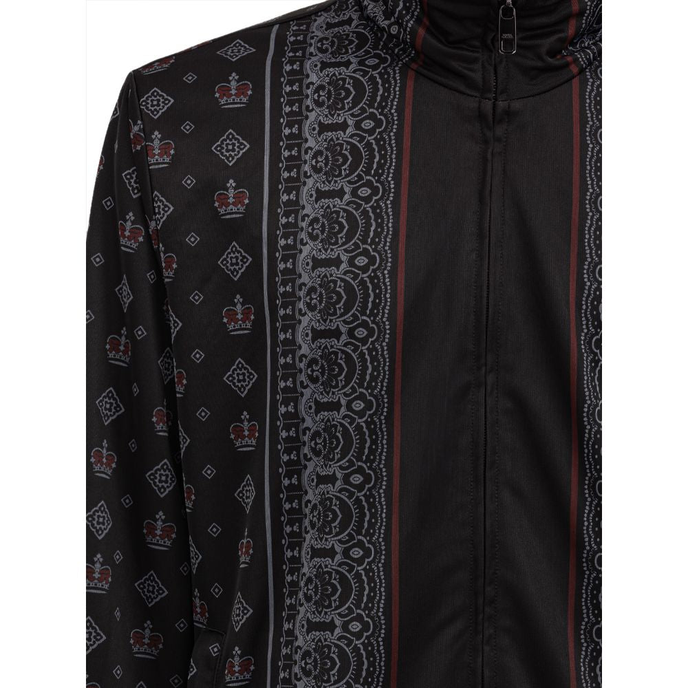 Dolce & Gabbana Black Polyester Sweatshirt Dolce & Gabbana