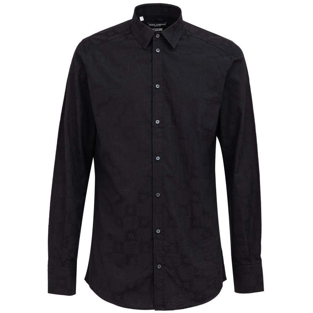 Dolce & Gabbana Black Cotton Shirt Dolce & Gabbana