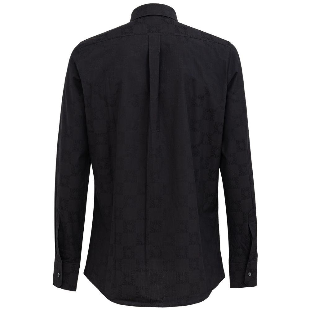 Dolce & Gabbana Black Cotton Shirt Dolce & Gabbana