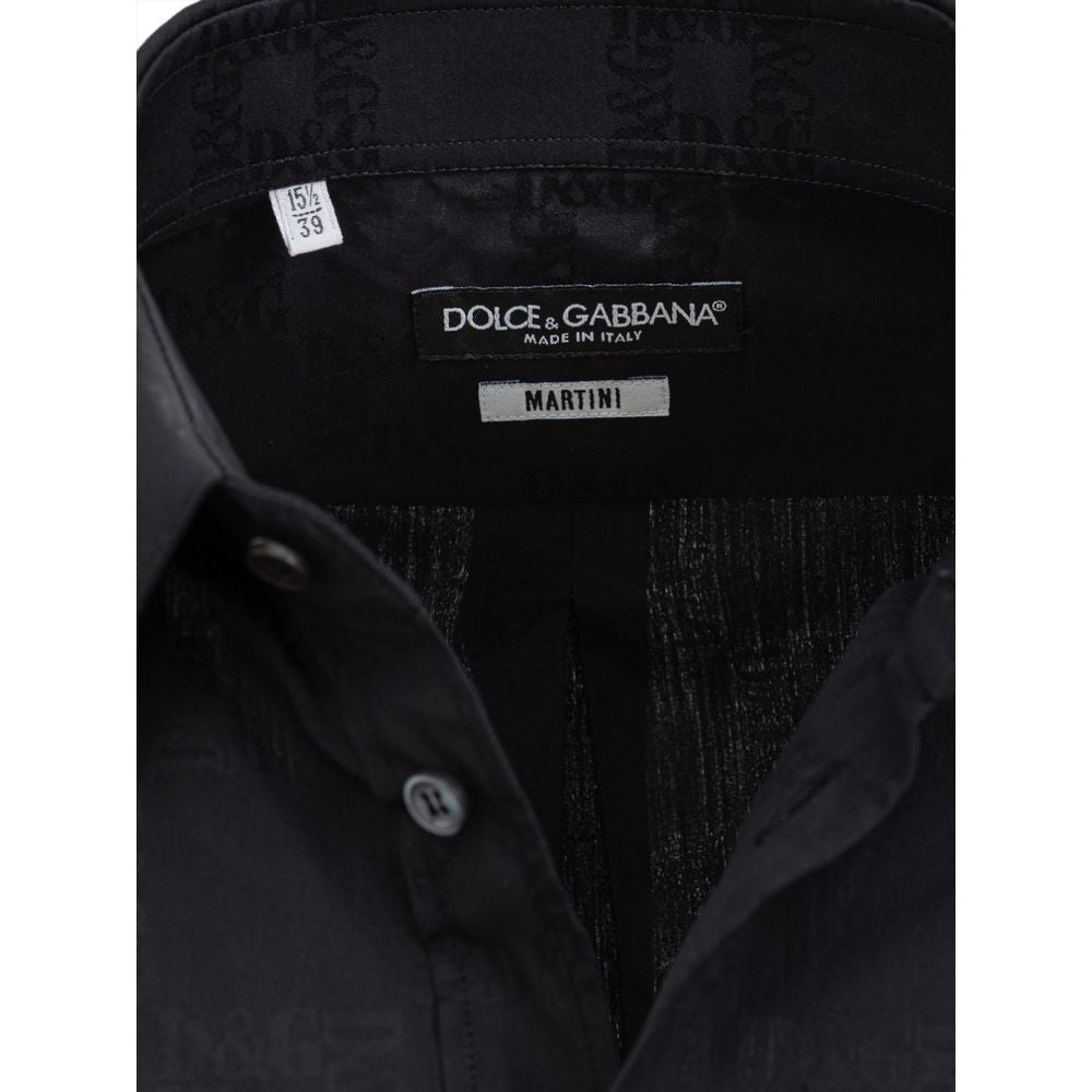 Dolce & Gabbana Black Cotton Shirt Dolce & Gabbana