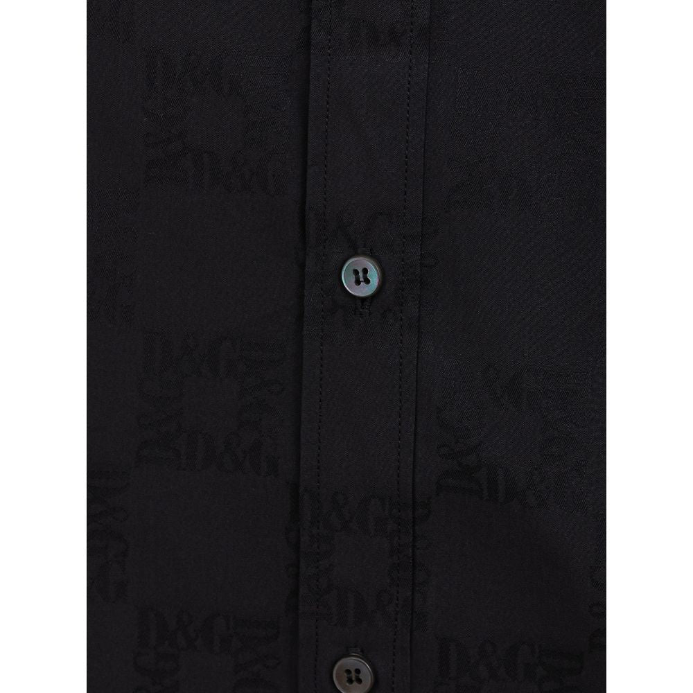 Dolce & Gabbana Black Cotton Shirt Dolce & Gabbana