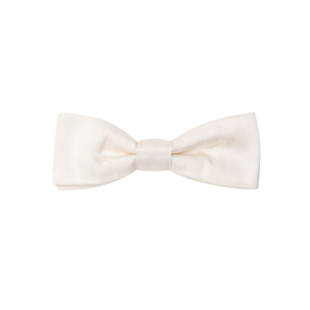 Dolce & Gabbana White Silk Bowty Dolce & Gabbana