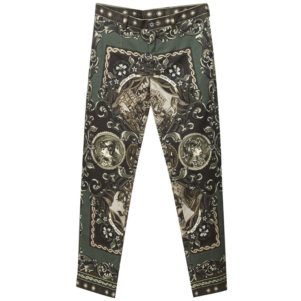 Dolce & Gabbana Green Cotton Pant Dolce & Gabbana