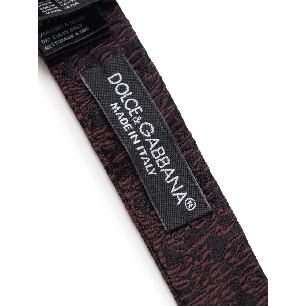 Dolce & Gabbana Black Silk Bowty Dolce & Gabbana