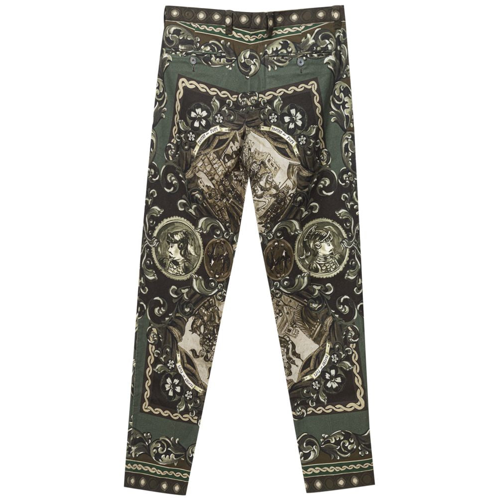 Dolce & Gabbana Green Cotton Pant Dolce & Gabbana