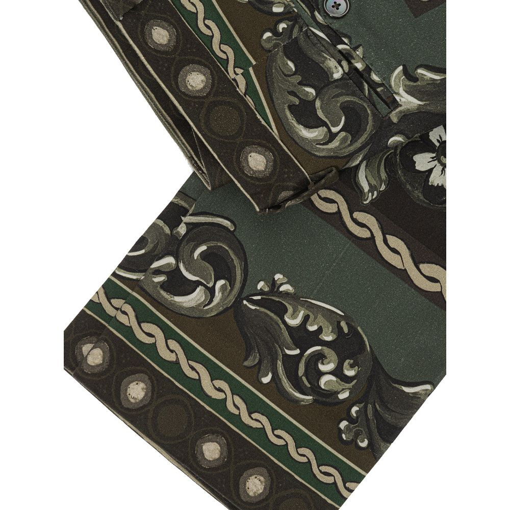 Dolce & Gabbana Green Cotton Pant Dolce & Gabbana