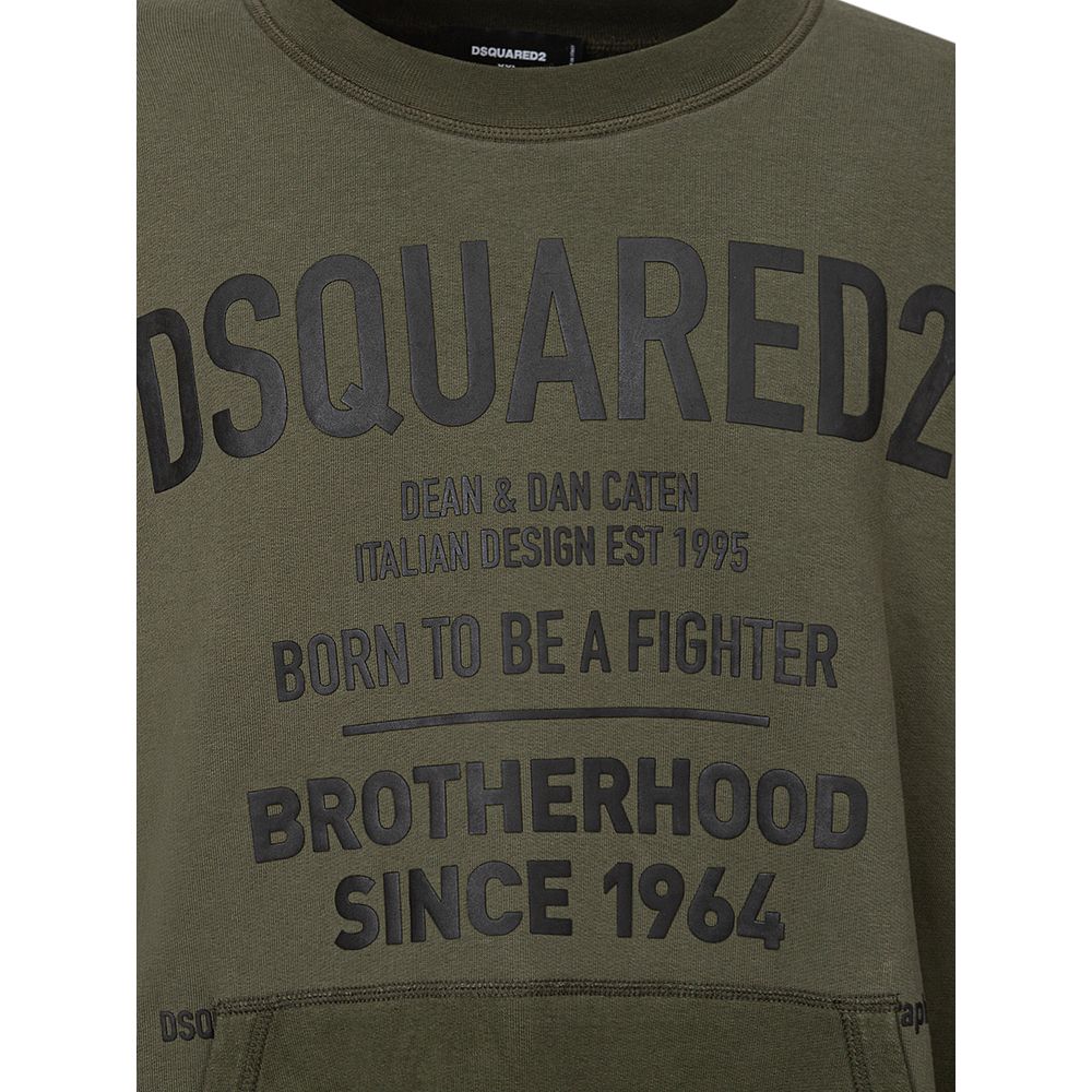 Dsquared² Green Cotton Hoody Dsquared²