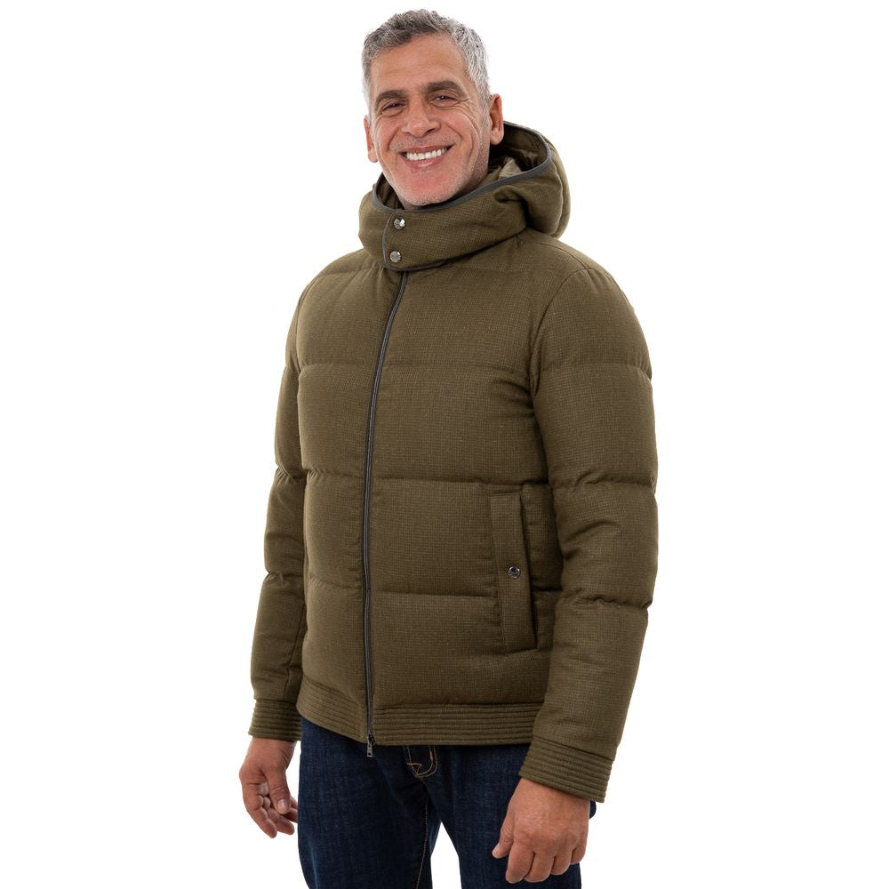 Herno Green Wool Jackets & Coat Herno