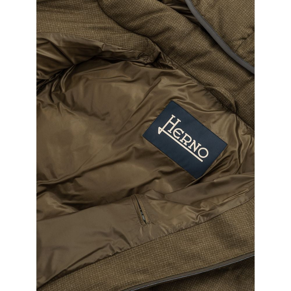 Herno Green Wool Jackets & Coat Herno