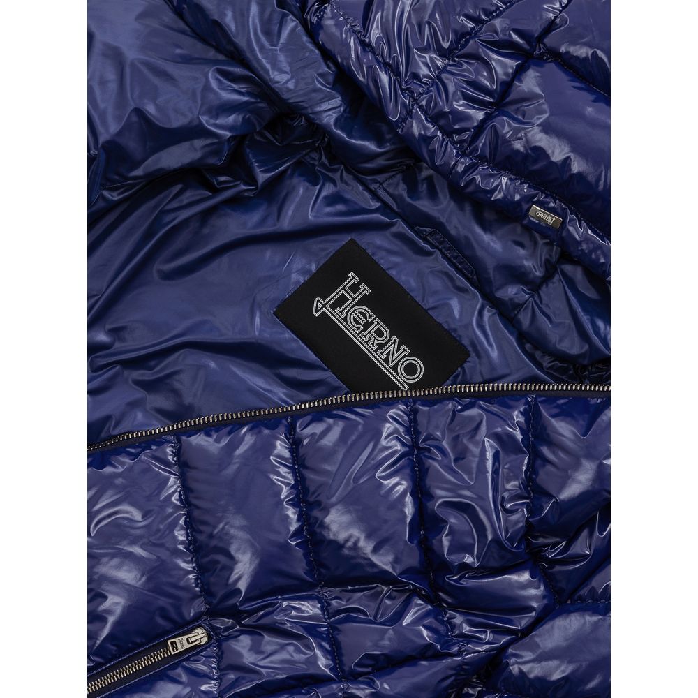 Herno Blue Polyamide Jackets & Coat Herno