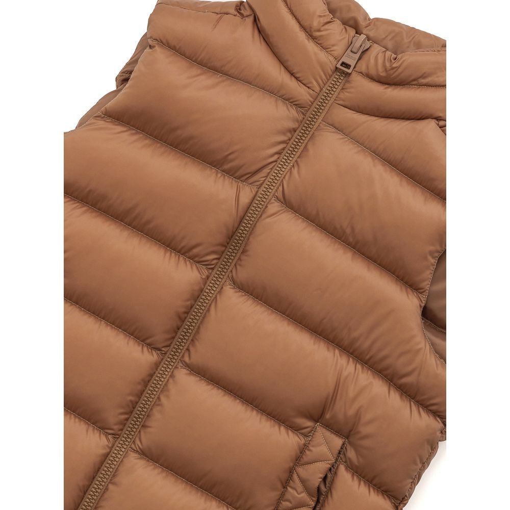 Herno Brown Polyamide Sleveless Jacket Herno